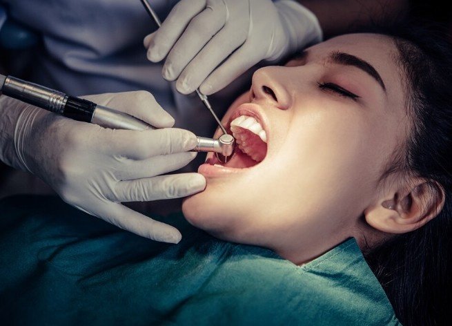 Patient receiving professional cleaning at the Best Dental Scaling Center in Vasundhara